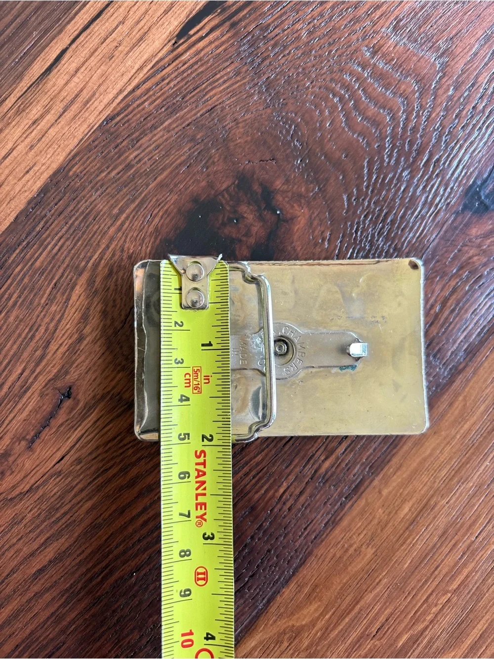 Vintage Rancher Western Polished Silver-Tone Belt Buckle, Coveted Wagon, USA